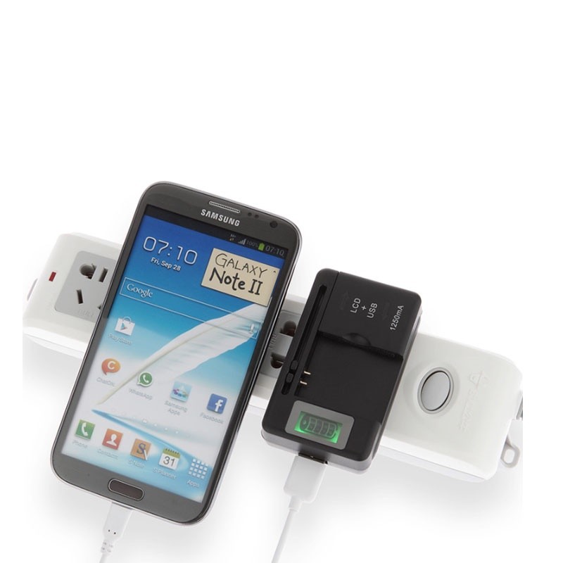 คลิปบนชาร์จที่มีหน้าจอเป็นเรื่องง่ายที่จะใช้โทรศัพท์มือถือ LCD ชาร์จแบตเตอรี่ชาร์จพอร์ต USB ขนาดกะทัดรัดกล้องหนีบกระป๋อง