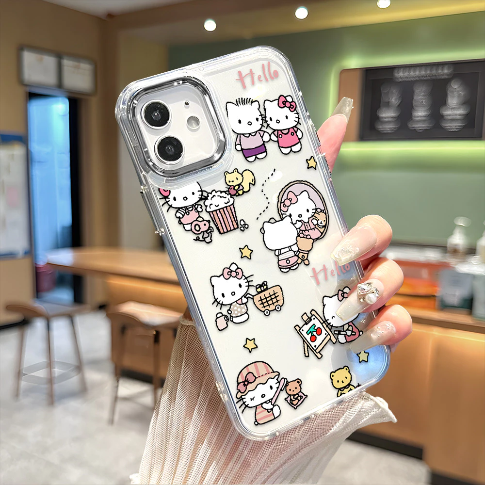 iPhone 16 15 14 13 12 11 8 7 6 X XS XR SE Plus Pro Max 2020 2022 Apple กรอบรูปโลหะ เคสไอโฟน เคสเมท JSXK สายแพร แบบใส thumbnail 6