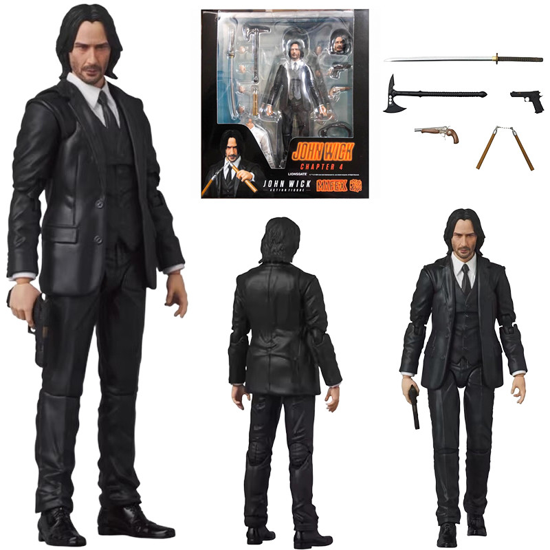 John Wick MAF 212 ตุ๊กตาแอ็คชั่น John Wick:Chapter 4 ประกอบของเล่นสําหรับเด็ก