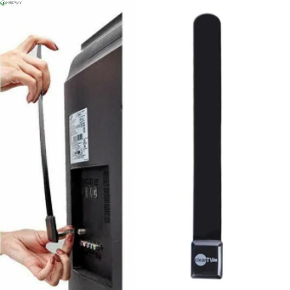 NEEDWAY HDTV ฟรี TV Stick, American Standard Enhancement Signal Satellite เสาอากาศดิจิตอลในร่ม, สีดํ