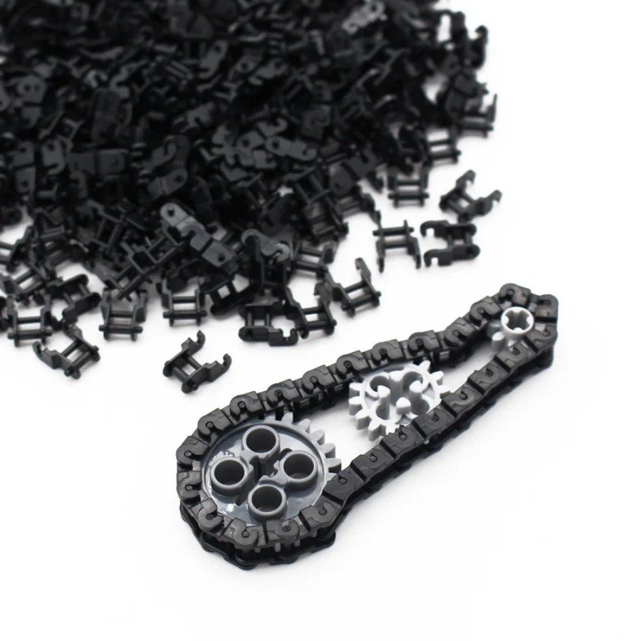 200 ชิ้นการวิเคราะห์ Link Chain Building Blocks รถบรรทุก Caterpillar สร้อยข้อมือ 3711 MOC อะไหล่ถังอิฐของเล่นก่อสร้างในบล็อก