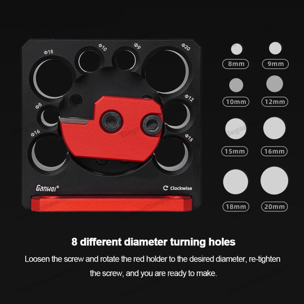 เครื่องกัดแบบปรับได้ Rod Clamp เมตริก 8mm-20mm Dowel Maker สําหรับงานไม้