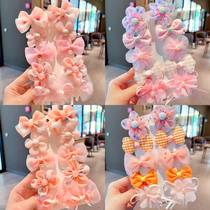 10ชิ้นกิ๊บเด็กสาวน้อยโบว์น่ารักBBคลิปชุด