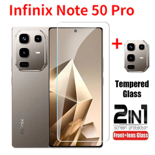 ฟิล์มกระจกนิรภัยสําหรับ Infinix Note 50 Pro Note50 50Pro หมายเหตุ 50 Pro + 50X 50S 4G 5G 2025 ป้องกันหน้าจอกล้องกลับเลนส์ป้องกันกระจกคลุมทั้งหมดฟิล์มด้านหน้า
