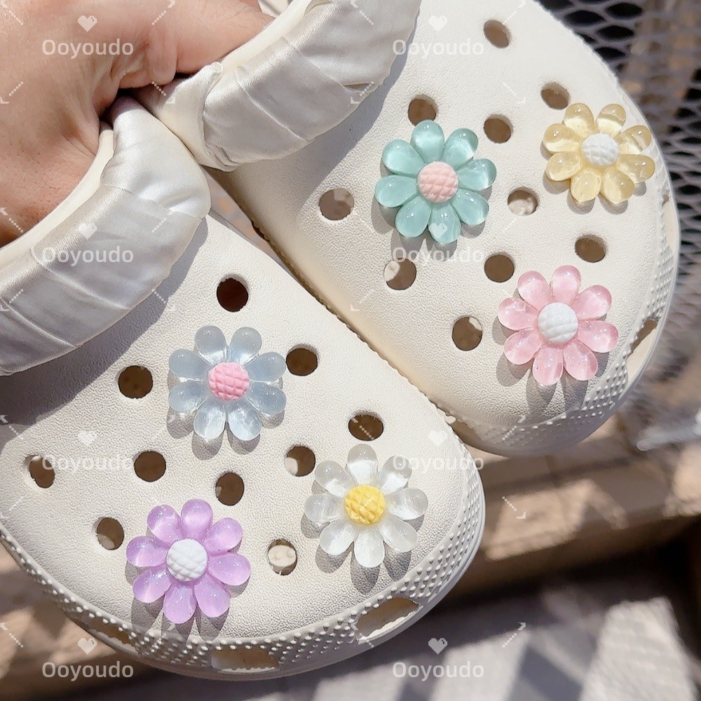 ฤดูร้อนโปร่งใส Baroque ผีเสื้อชุด DIY Jibiz Cros Charms รองเท้าชุดอุปกรณ์เสริม Jibiz 3d Crcs Pins