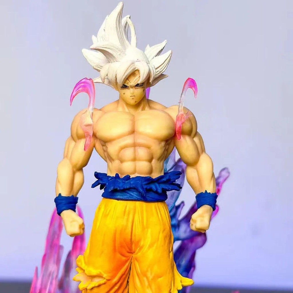 💥จัดส่งจากประเทศไทย💥25 ซม.DRAGON BALL Son Goku คอสเพลย์ Ultra Instinct Key of Egoism Saiyan Action Figure รุ่น Q ตุ๊กตาของขวัญเด็กตกแต่งรถเครื่องประดับของเล่นคอลเลกชันตกแต่งบ้านประติมากรรม - รูปที่ 5