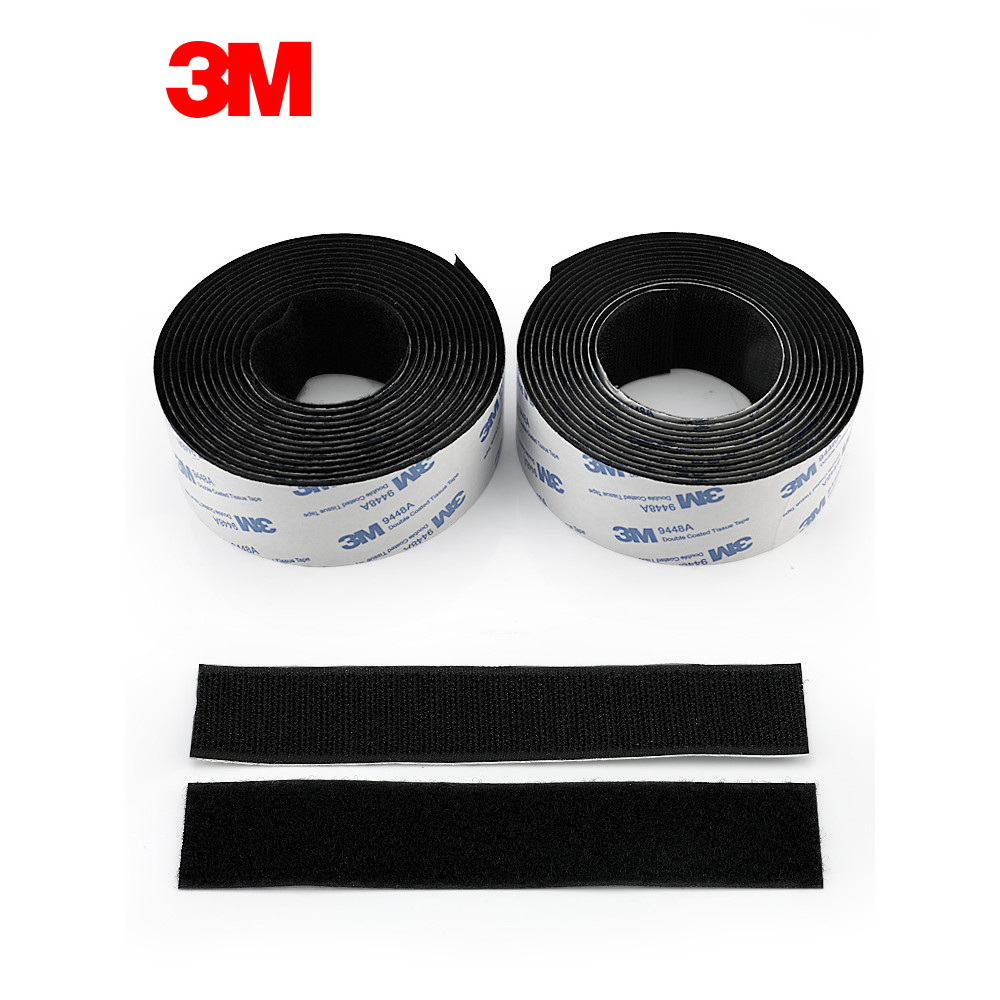 3m 9448a สีดํากาวสองหน้าอัตโนมัติ 3m 16-38mm Strong Signs Of Heat Resistance Hook และ Buckle Tape
