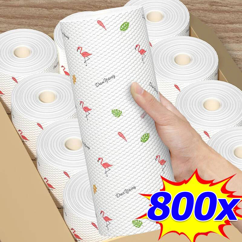 กระดาษทิชชู่แบบใช้แล้วทิ้ง / กระดาษเช็ดมือดูดซับน้ํามันในครัว / ผ้าขี้ริ้วขี้เกียจล้างทําความสะอาดได้ / ผ้าเช็ดทําความสะอาดจานเปียกแห้ง