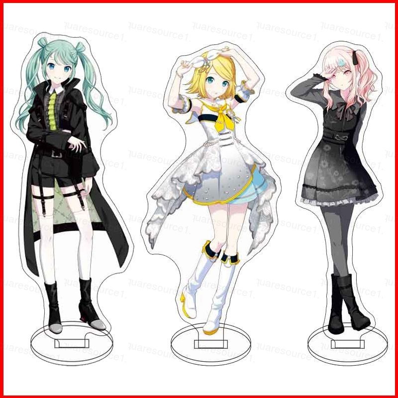 Sq Project Sekai สีสันเวที feat Hatsune Miku ผู้ถือแผ่นอะคริลิคขาตั้งแผ่นเดสก์ท็อปเครื่องประดับ