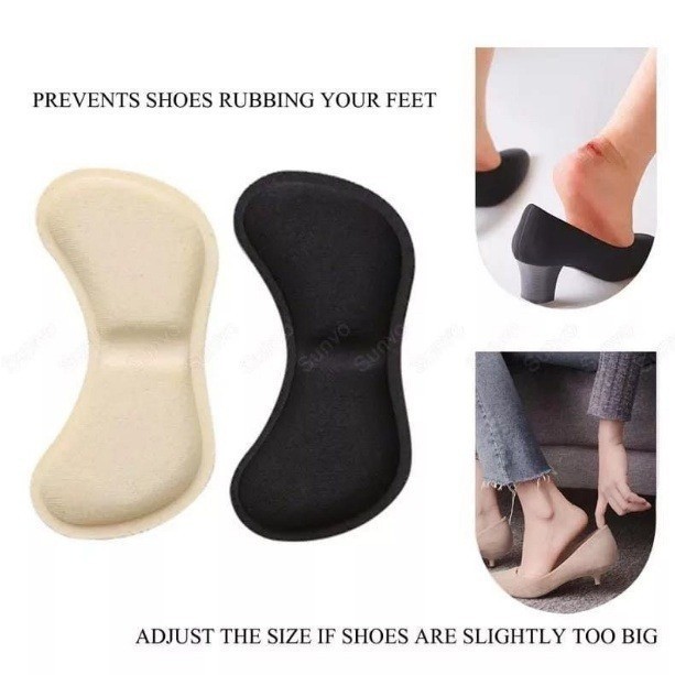 1 คู่ Heel Protector Pads ผู้หญิงขนาดใหญ่รองเท้า Insoles Anti-Scuff Heel Shoe Insoles LM6