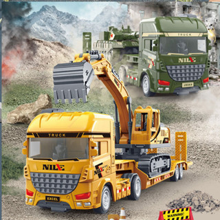 COD ของเล่นรถบรรทุก ของเล่นรถโมเดล รถบรรทุกพื้นเรียบแบบกึ่งพ…