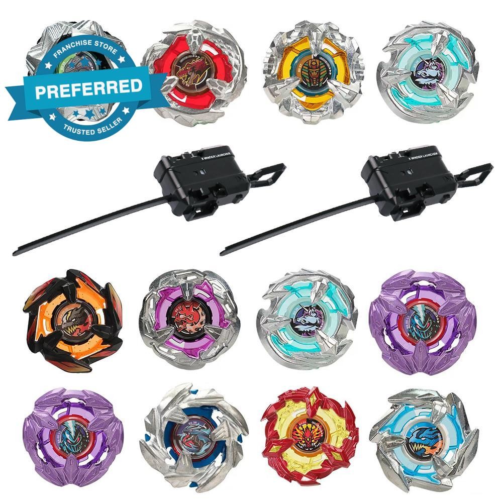 Beyblade Battle Tops เริ่มต้นของเล่นต่อสู้โลหะ Beyblade Spinning Top ชุดสามารถซื้อ As P9g8