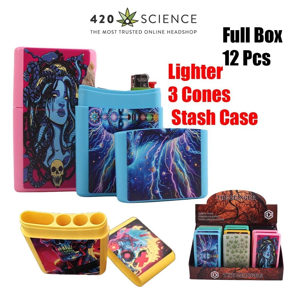 ขายส่ง!! ยกกล่อง 12 ชิ้น Cones Stash Box แข็งแรงทนทาน ทนทานต่อการตก กันน้ำ