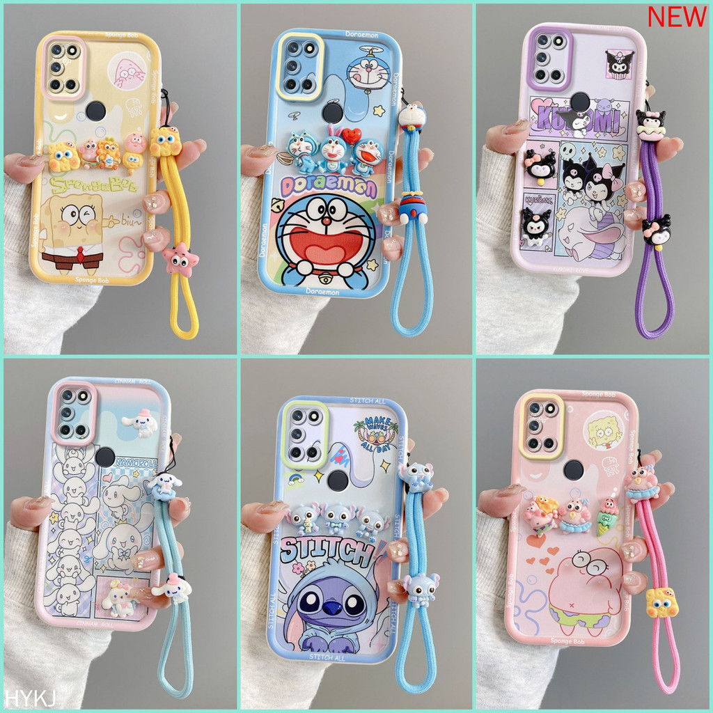เคส REALME 7i REALME C17 Anti fall อะนิเมะการ์ตูน TPU ซิลิโคนอ่อนนุ่ม 3D เคสโทรศัพท์น่ารัก XXLK – โปรปัง
