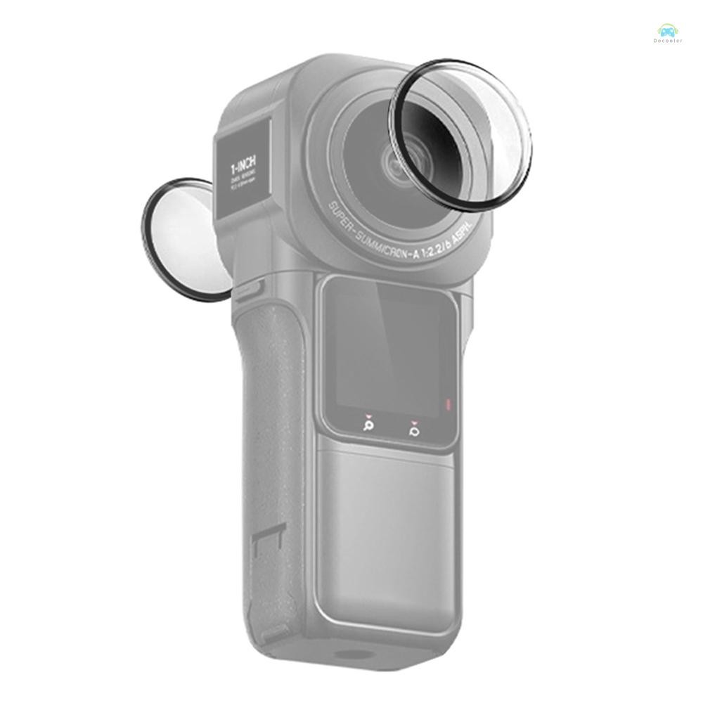 Yb2 ฝาครอบเลนส์ 2 ชิ้น Panoramic เลนส์กล้อง Guards เลนส์ป้องกันเลนส์ใช้งานร่วมกับ Insta360 ONE RS 1 นิ้ว 360 Edition กล้อง
