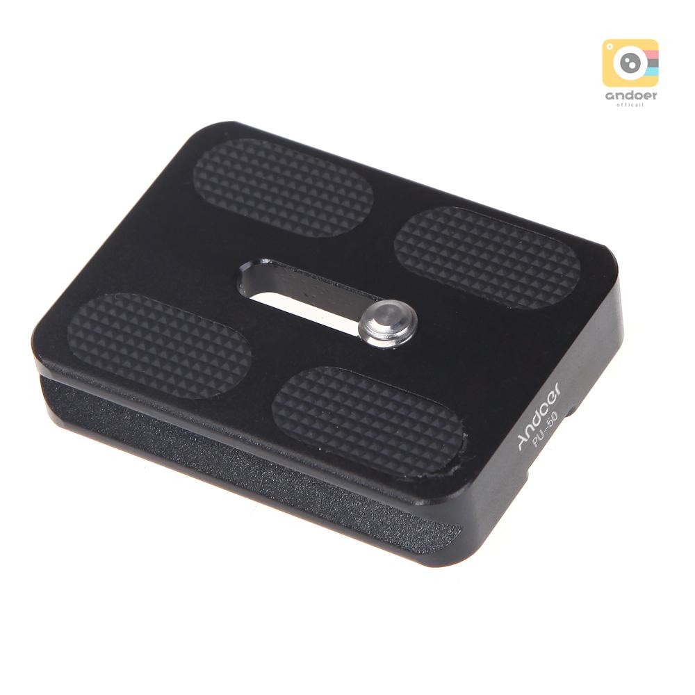 Andoer PU-50 แผ่นปลดเร็วสําหรับ Benro B0 B1 B2 J1 N1 ขาตั้งกล้อง Ballhead Arca Swiss