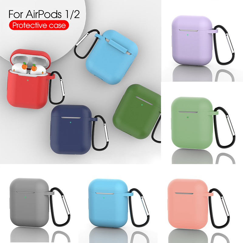 [เคสป้องกัน Airpods 1/2] เคสกันกระแทก ฝาครอบหูฟังไร้สายแบบนุ่ม ฝาครอบซิลิโคน
