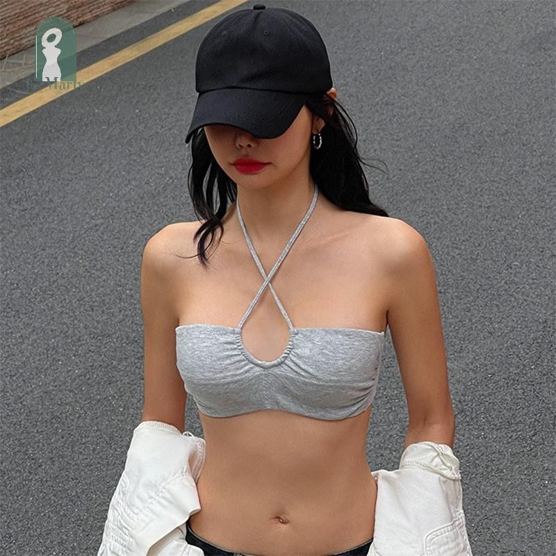 Gmarty ชุดชั้นในสตรีขนาดเล็ก Bom รวบรวมคอ strapless ไม่มีแหวนเหล็กสวมใส่หลากหลายด้านหลังเซ็กซี่ Non-