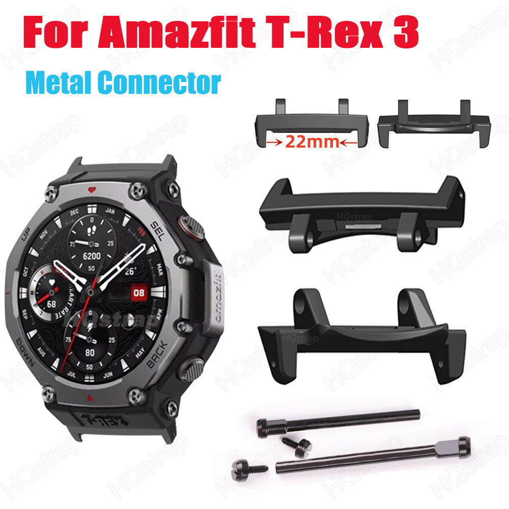 2 ชิ้นขั้วต่อโลหะสําหรับ Huami Amazfit T-Rex 3 สกรูอะแดปเตอร์สําหรับ Amazfit T Rex3 พร้อมเครื่องมืออุปกรณ์เสริม Smartwatch