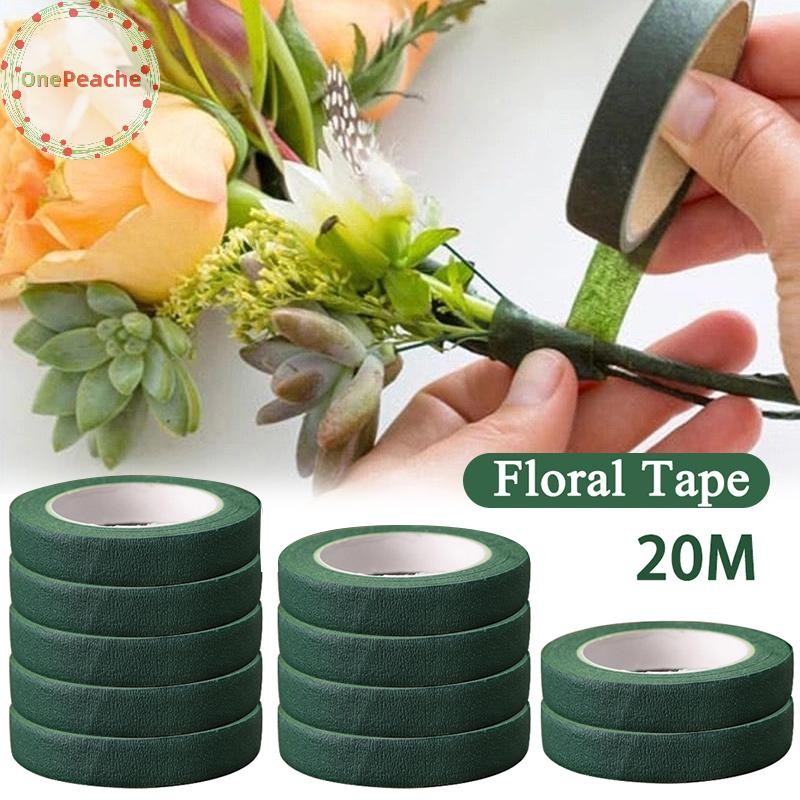 Onepeache Floriculture เทป Self-กาวช่อดอกไม้ดอกไม้เทปกระดาษ Stamen ห่อ Florist DIY ดอกไม้ตกแต่งงานแต่งงานอุปกรณ์ TH