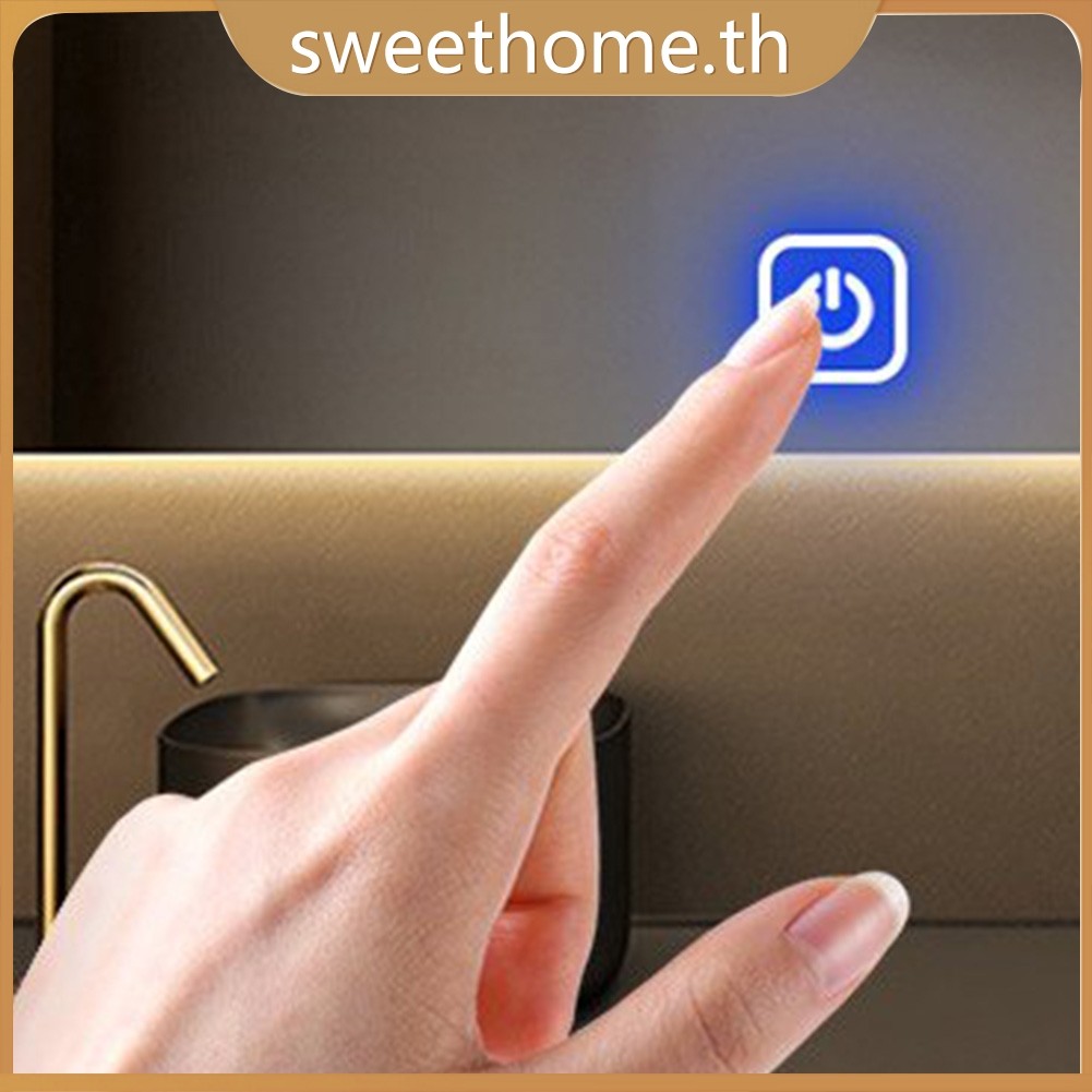 <SWHOME>สวิตช์เซ็นเซอร์สัมผัส 12v 5A 60W LED สําหรับสวิตช์ไฟกระจกปุ่มอัจฉริยะ <OCTOBER>