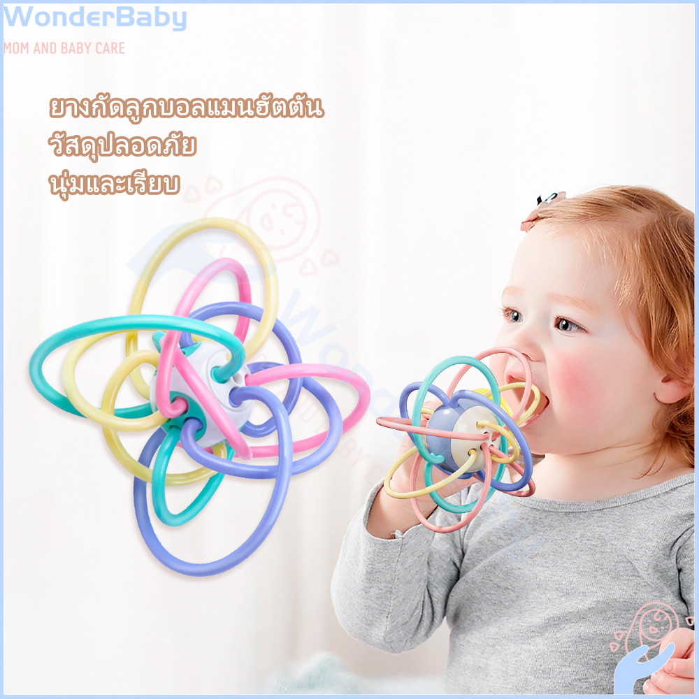 WONDERBABY ยางกัดเด็ก ยางกัด กระตุ้นกล้ามเนื้อ  ของเล่นเด็ก  ยางกัดวิงเกล  Manhattan Toy ลดอาการคันเหงือก  ยางกัดกราม