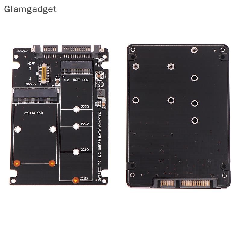 [Glamgadget] Sata 60Gbps To M2 NGFF SATA SSD MSATA SSD อะแดปเตอร์ MSATA เป็น SATA M.2 NGFF ถึง SATA Hard Disk อะแดปเตอร์ Board Boutique