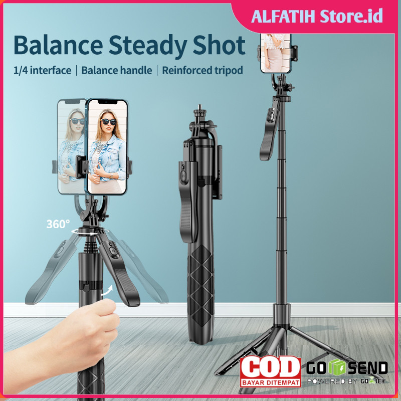 KEELEAD ขาตั้งกล้อง HP กล้องแหนบ Monopod แบบพกพาพร้อมรีโมท - L16 - 7RTD10BK