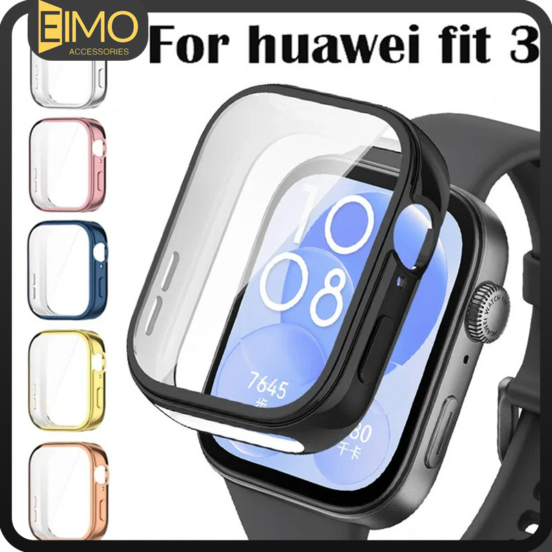 อ่อนนุ่ม TPU กรณีแสดง for Huawei Watch Fit 3 อุปกรณ์ป้องกันหน้าจอกันชนแบบเต็มรูปแบบ Smartwatch Huawei Fit 3
