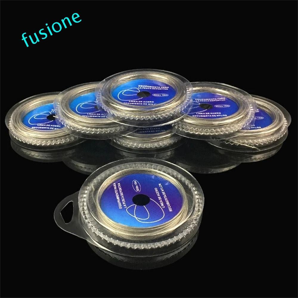 Fusionedge สายตกปลาปลาคาร์พตกปลาเรือตกปลาสวมใส่ Tensile Force ลวดเหล็ก 10-200LBS 7 Strands สายทนกัด