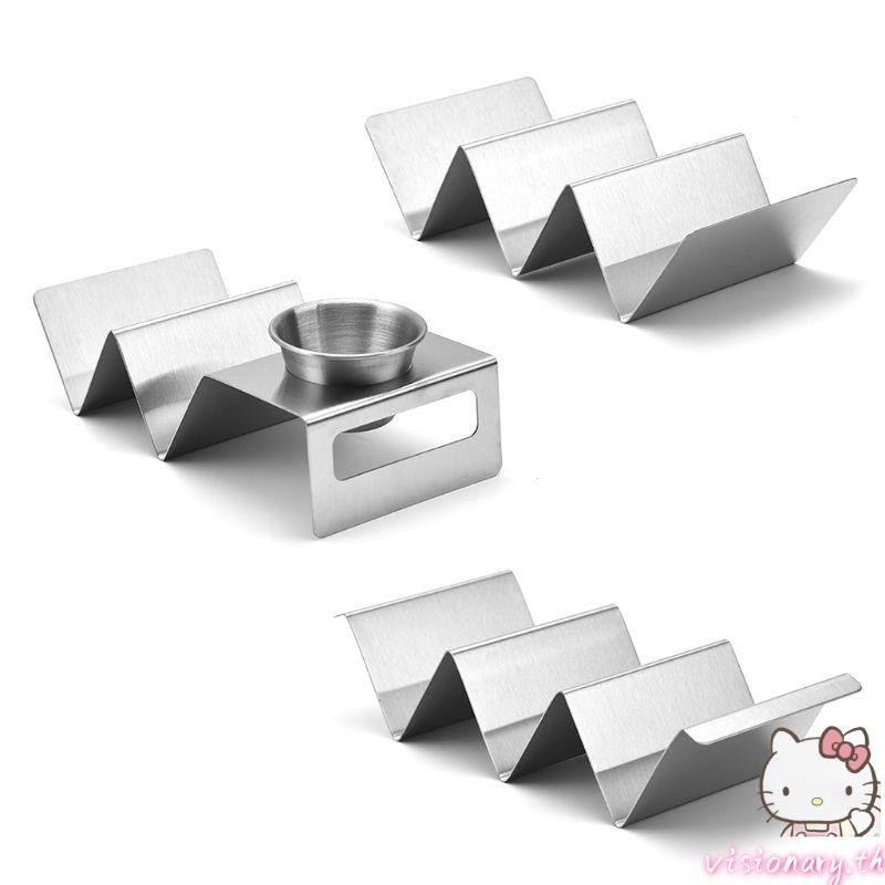 Vision Stainless Steel Taco สําหรับ Shell Taco Holder Stand Taco Plates Spring Roll Ra