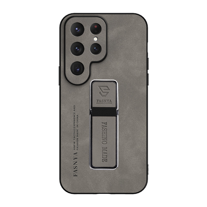 สําหรับ Samsung Galaxy S23 Ultra เคสโทรศัพท์หนังนิ่มหนังแกะหรูหราพร้อมที่ยึดในรถยนต์แบบแม่เหล็กมัลติฟังก์ชั่น