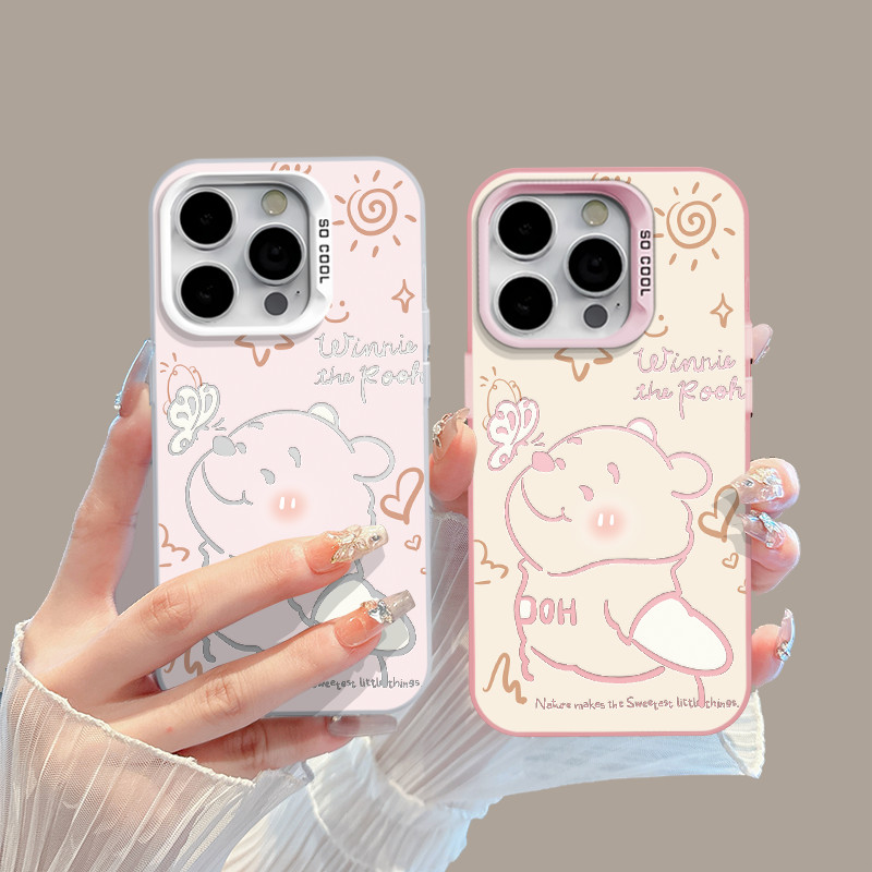 เข้ากันได้กับ ไอโฟน16 ไอโฟน 15 Pro Max iPhone 13 ไอโฟน11 X XS XR 7p8p เคสโทรศัพท์เคสนุ่มน่ารัก HXMSCY319&320-GS4