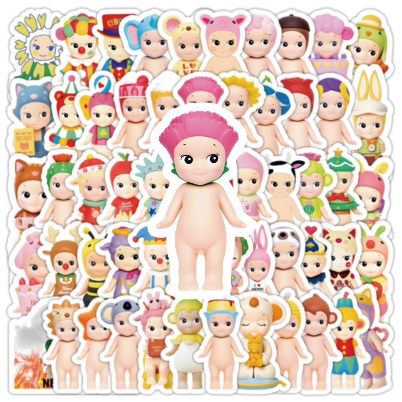 100pcs Kawaii การ์ตูนญี่ปุ่น Sonny Angel สติกเกอร์เด็กน่ารัก DIY ของเล่นของขวัญ Graffiti Decal สําหรับโทรศัพท์กระเป๋าเดินทางแล็ปท็อปสมุดภาพกันน้ํา