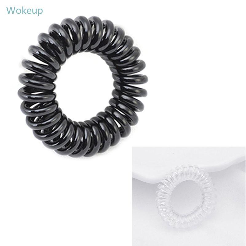 Wope ใหม่ยอดนิยม Candy สีโปร่งใส Hairwear โทรศัพท์เชือกลวด Strip Of Hair
