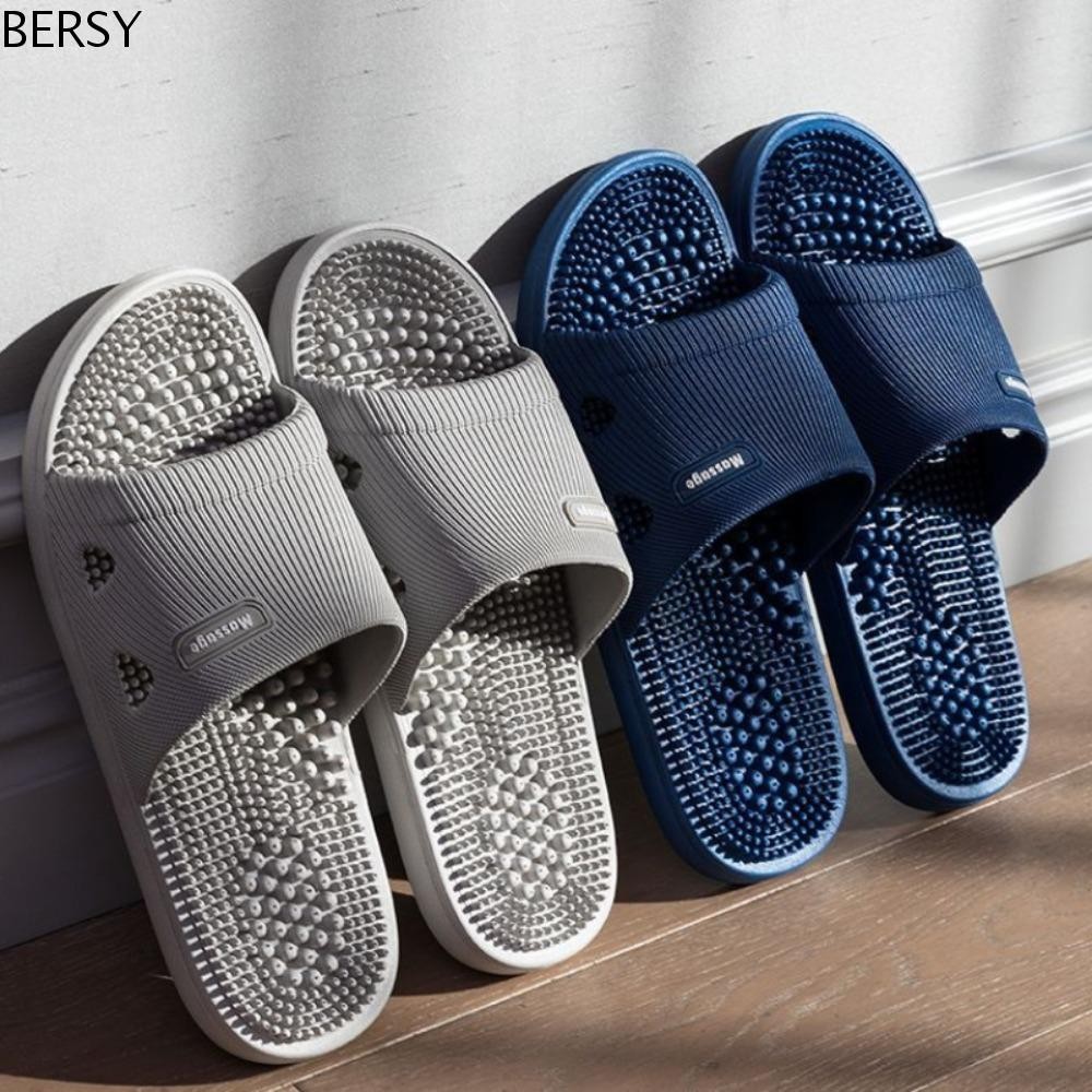 Bersy Platform Flip Flops, Anti Odor Open-toe หนารองเท้าแตะนวด, Anti Slip Beachwear EVA สวมใส่ด้านนอกรองเท้าชายหาด