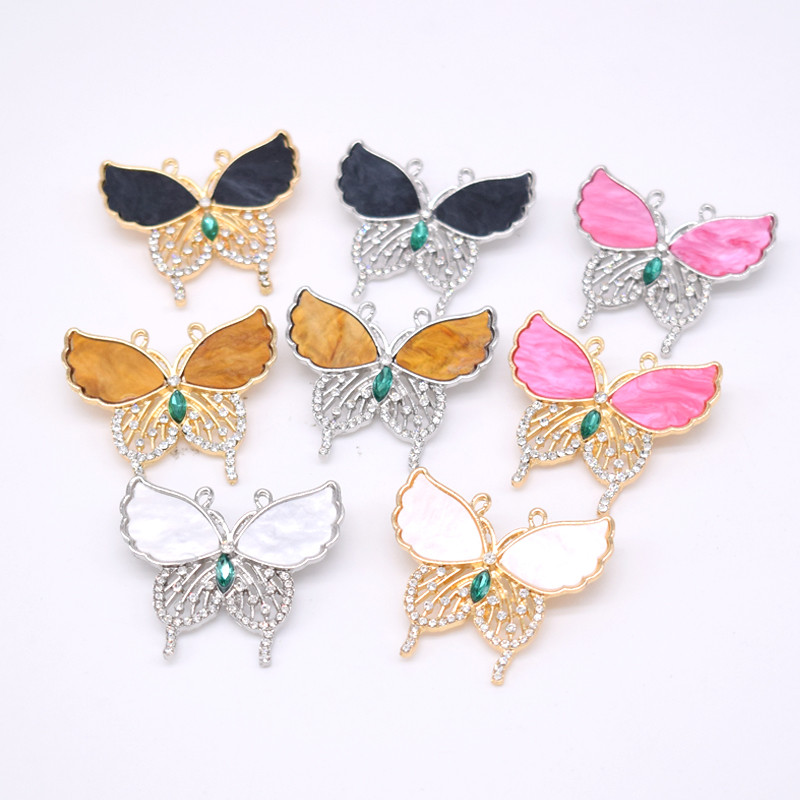 เข็มกลัดผีเสื้อสไตล์ฝรั่งเศส Retro High-End Niche Corsage เสื้อผ้า Headscarf อุปกรณ์เสริม Anti-glare Corsage