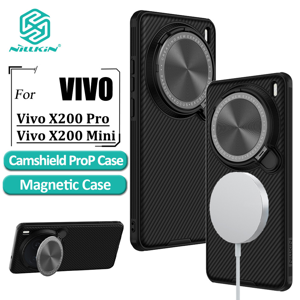 เคสแม่เหล็ก Nillkin สําหรับ Vivo X200 Ultra/X200 Pro/X200 Pro Mini Case Flip-Style ป้องกันเลนส์ปกหลัง