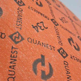ปะเก็นไฟ ปะเก็นทนไฟ หนา 0.5-1MM. สีแดง QUANEST 234 ชนิด Asbestos ทน 380 Cº แรงดัน 5 Kg/cm2 ใช้สำหรับงานสตรีม ลม น้ำ แก๊ส
