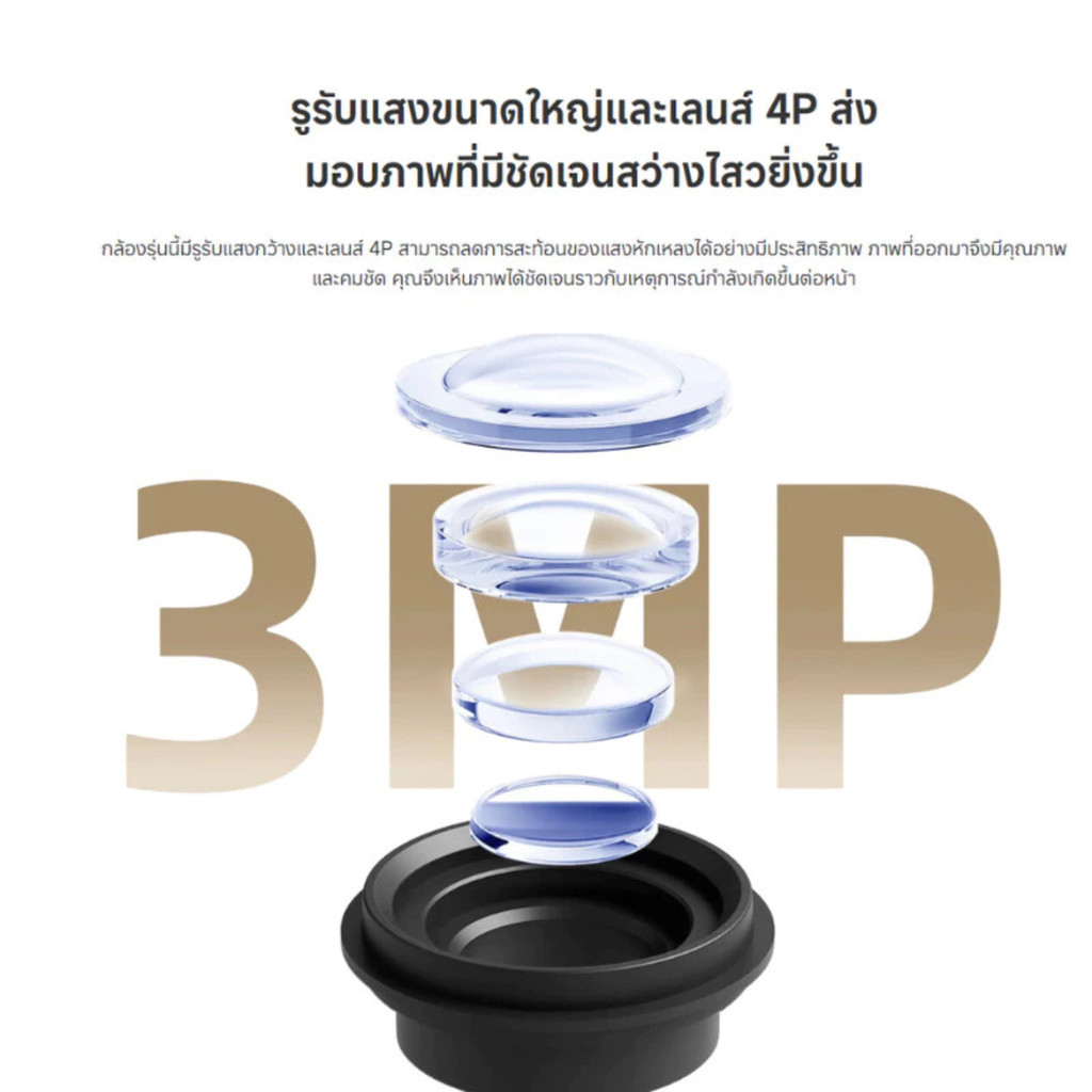 Xiaomi Smart Camera C301 กล้องวงจรปิด คุณภาพระดับ 2K ประกันศูนย์ไทย 1 ปี