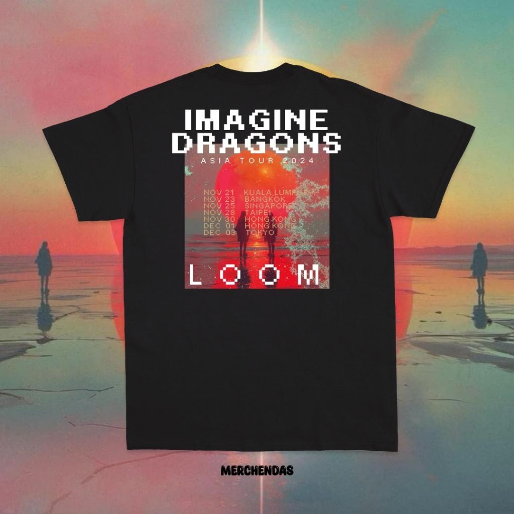 Imagine Dragons Loom Asia Tour 2024 เสื้อผ้าฝ้ายใหม่ S-5XL