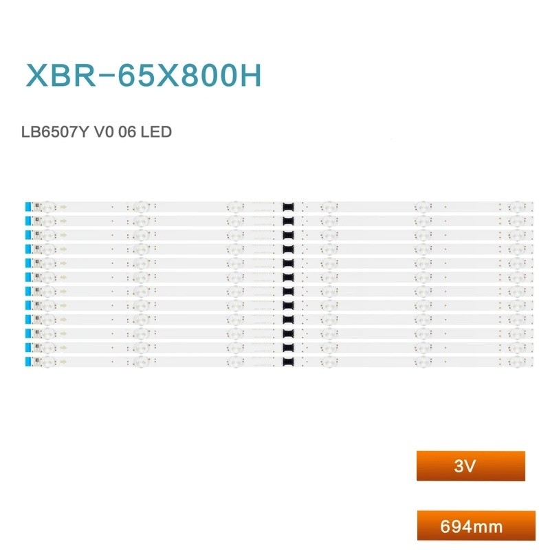 12 ชิ้น/เซ็ต LED backlight Strip สําหรับ Sony XBR-65X800H KD-65X8000H lb6507y V0 06 led TV Strip lig