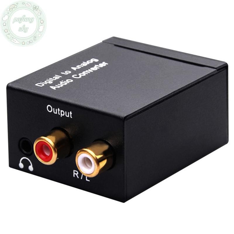 Pusky Optical Coax Toslink Digital to Ana Converter อะแดปเตอร์เสียงสเตอริโอ RCA L/R TH