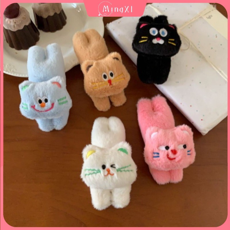 การ์ตูนลูกอมสีตุ๊กตาแมวกิ๊บผู้หญิงด้านเรียบน่ารักbbคลิปแฟชั่นอุปกรณ์ผม