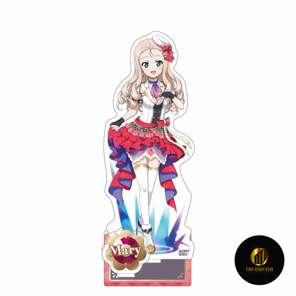 พวงกุญแจ Standee รุ่น GIRLS und PANZER The Movie Superstar Study and Work Desk Decorative