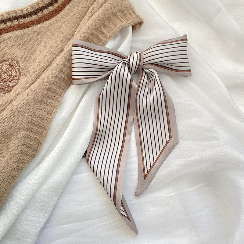 Retro French Long Scarf All-Match Long Strip Scarf - รูปที่ 4