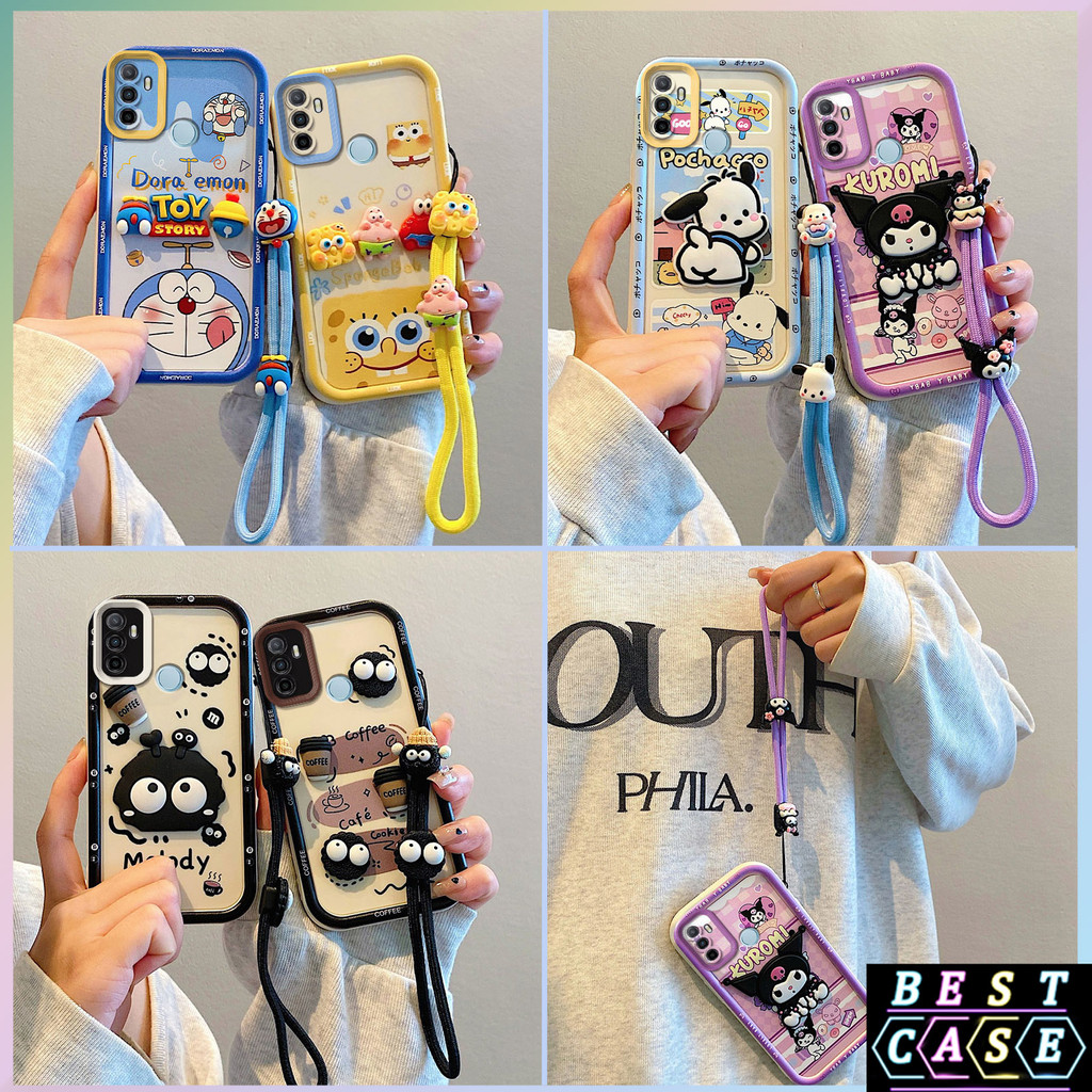 เคส OPPO A53 เคส OPPO A33 เคสใช้งานร่วมกับ Doraemon Spongebob สามมิติรูปตุ๊กตาน่ารักนุ่มเคสโทรศัพท์ TY-TYGZ