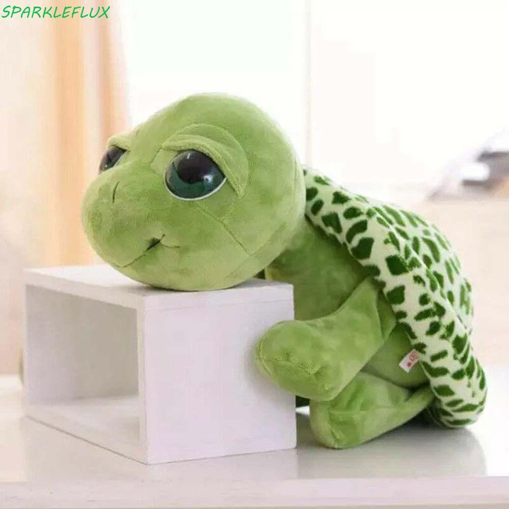 Sparkleflux เต่าตุ๊กตาของเล่นเด็ก 20 ซม.ตุ๊กตาเต่าสัตว์การ์ตูนผู้ปกครอง-เด็กตุ๊กตา Big Eyes เต่า