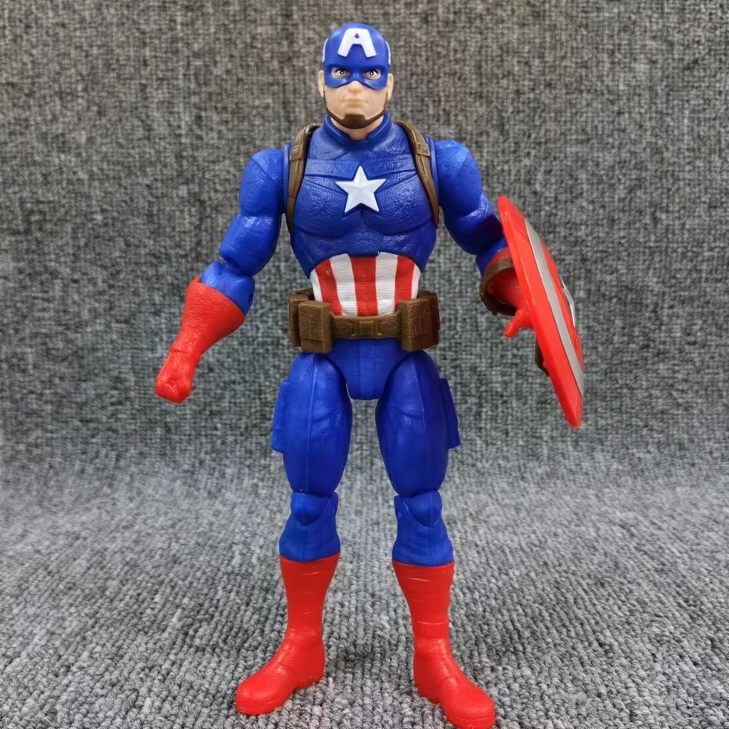 【จัดส่งอย่างรวดเร็ว】สินค้าจำนวนมากของแท้ Avengers Marvel American Captain Model Handhip Joint เคลื่อนย้ายได้เดสก์ท็อปตกแต่ง