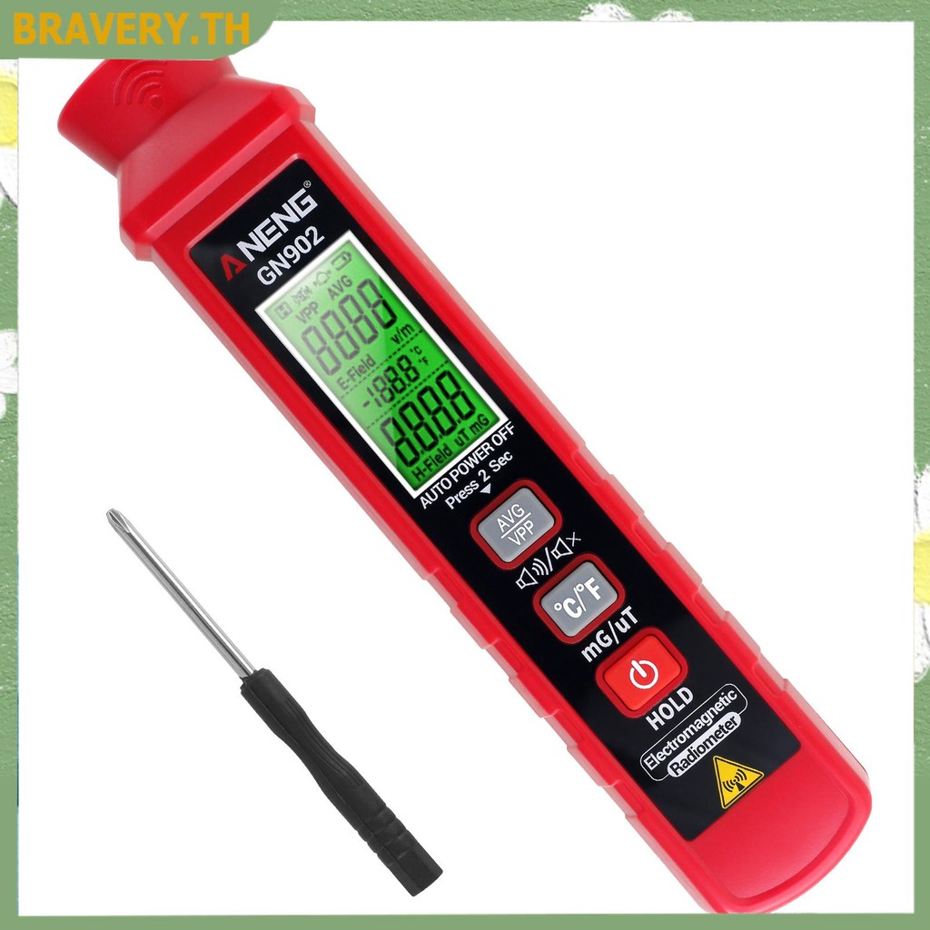 เครื่องตรวจจับสนามรังสีแม่เหล็กไฟฟ้าแบบพกพา EMF Reader พร้อม LED มือถือ EMF Tester สําหรับการวัด SHO